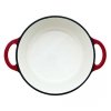 EMALIOWANY GARNEK ŻELIWNY 22cm 3L HAGE CZERWONY